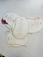 Watercolor Calla Lily Wedding Menu