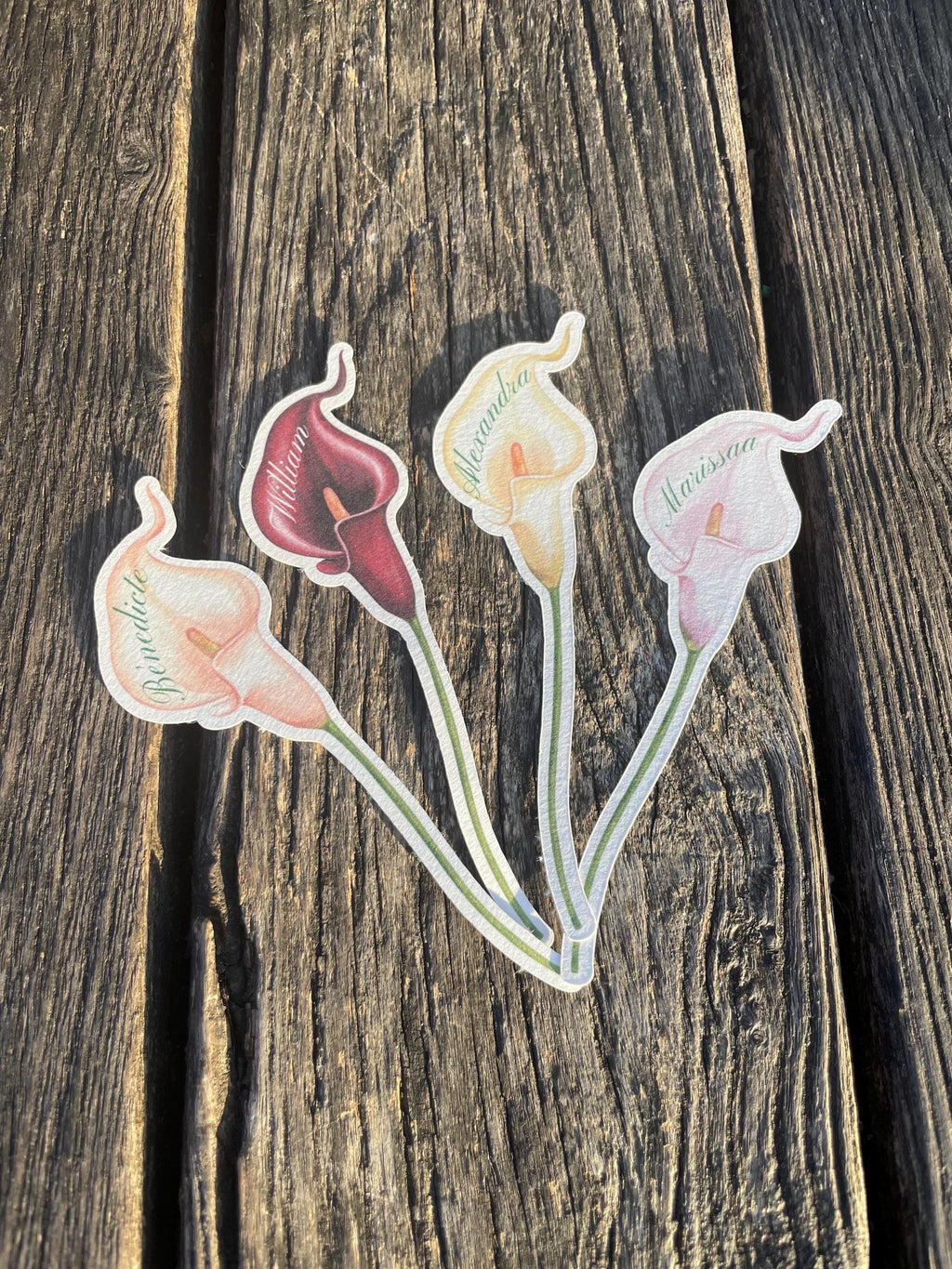 Cala Lily Place Cards – Wedding & Event