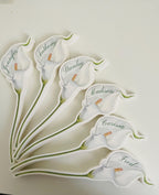 Cala Lily Place Cards – Wedding & Event