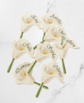 Withe Calla Lily Watercolor Place Cards